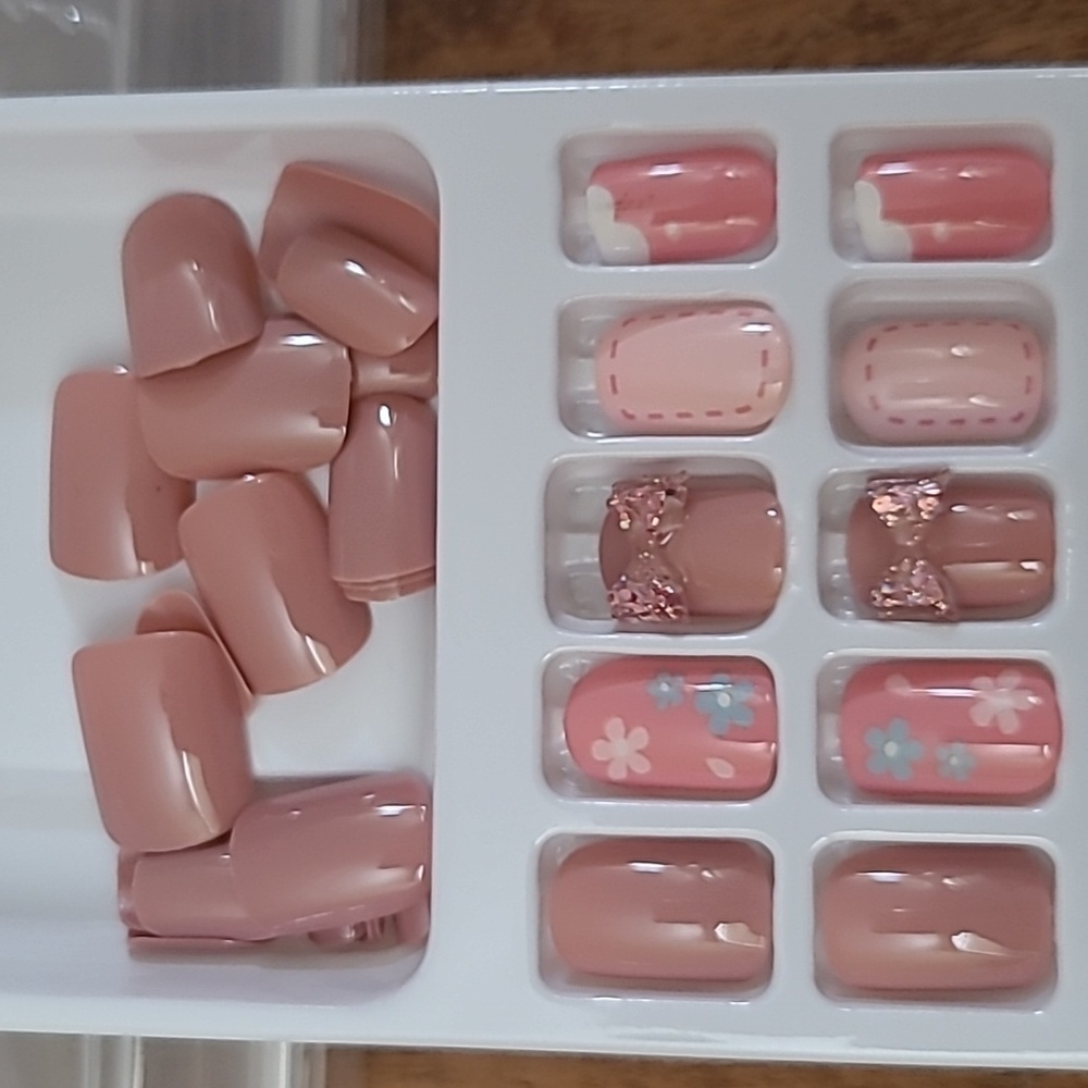 3D Bows & Flowers Press On Nails